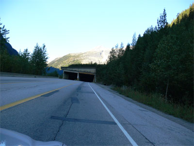 Anti landslide tunnel in BC