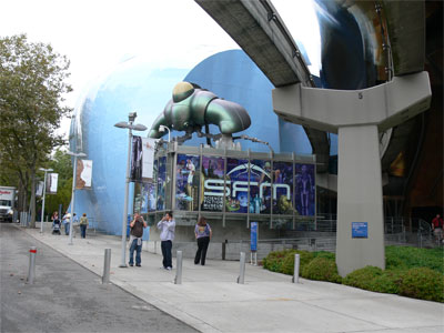 Entrance to Sci-fi museum 