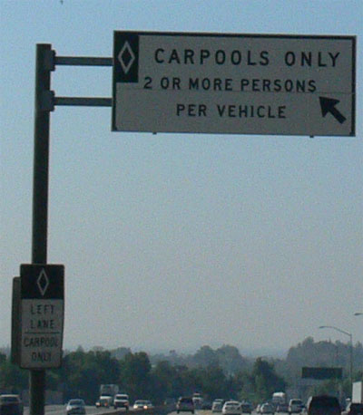 High Occupancy Vehicle (HOV) lanes were the ticket to sailing through LA 