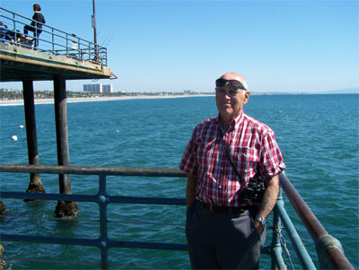 Ronald at the end of the pier 