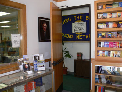The entrance lobby of the Thru the Bible head office