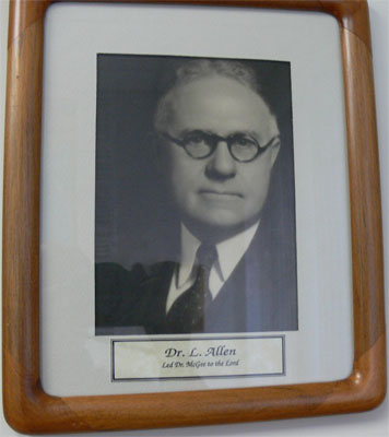 Dr. L. Allen, who led Dr. McGee to the lord as a teenager, and was also his pastor, I believe.