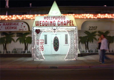 Hollywood Wedding Chapel. Instant everything. 