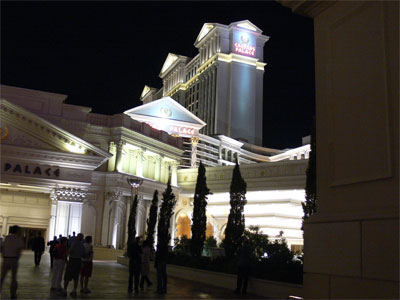 Caesars Palace was actually a complex of tall elegant high rises