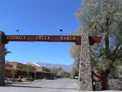 Entrance to Furnace Creek Ranch 